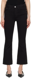 Frame Black 'le Crop Mini Boot' Jeans In Flmn