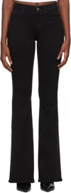 Frame Black 'le High Flare' Jeans In Flmn