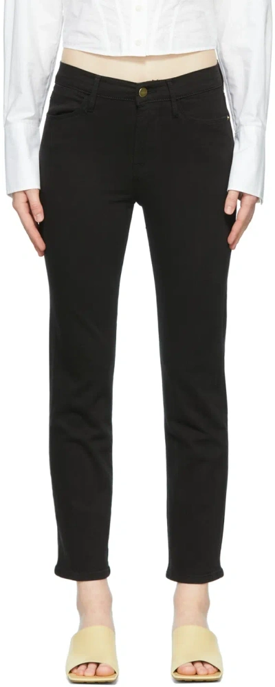 Frame Black 'le High Skinny' Jeans In Film Noir