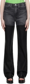Frame Le Jane Coated Jeans In Midnight Mix
