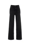 Frame Black Stretch Denim Jeans In Black
