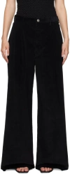 Frame Black 'the Corduroy' Trousers In Black