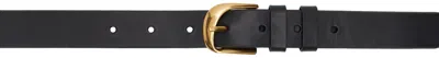 Frame Black Twist Buckle Belt In Noir