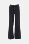 Frame Black Wide Leg Jeans