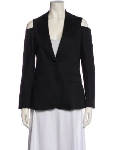 Pre-owned Frame Blazer In Black