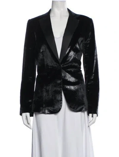 Pre-owned Frame Blazer In Black