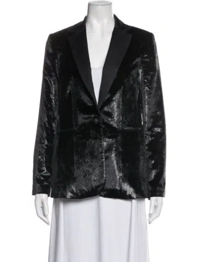 Pre-owned Frame Blazer In Black