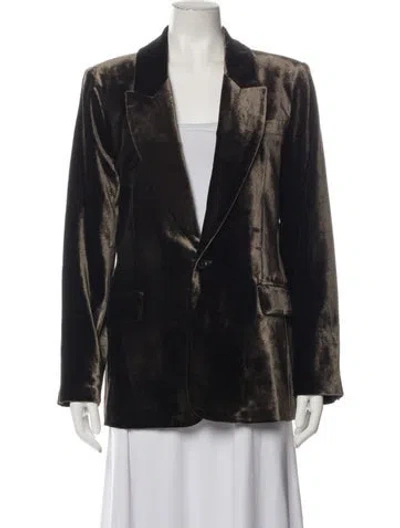 Pre-owned Frame Blazer In Black