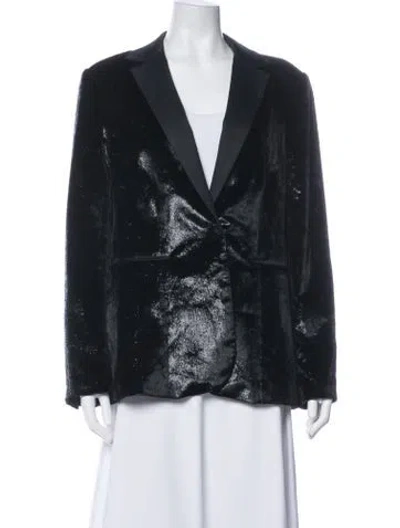 Pre-owned Frame Blazer In Black