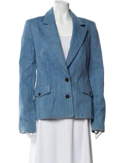 Pre-owned Frame Blazer In Blue