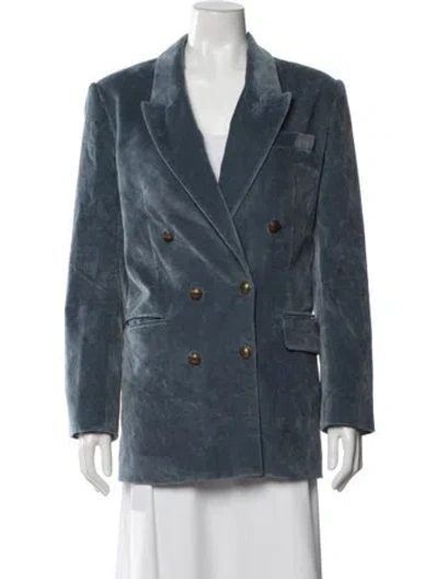 Pre-owned Frame Blazer In Blue