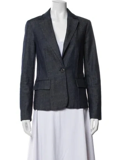 Pre-owned Frame Blazer In Blue