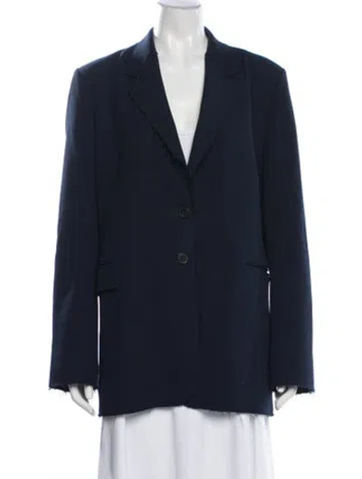 Pre-owned Frame Blazer In Blue