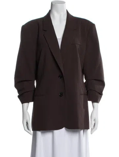 Pre-owned Frame Blazer In Brown