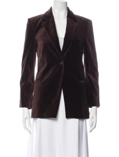 Pre-owned Frame Blazer In Brown