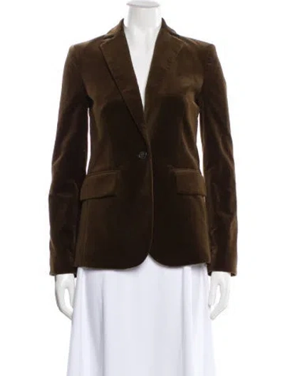 Pre-owned Frame Blazer In Brown