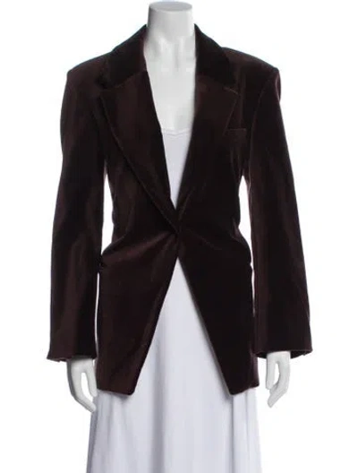 Pre-owned Frame Blazer In Brown