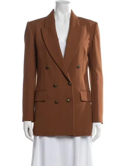 Pre-owned Frame Blazer In Brown