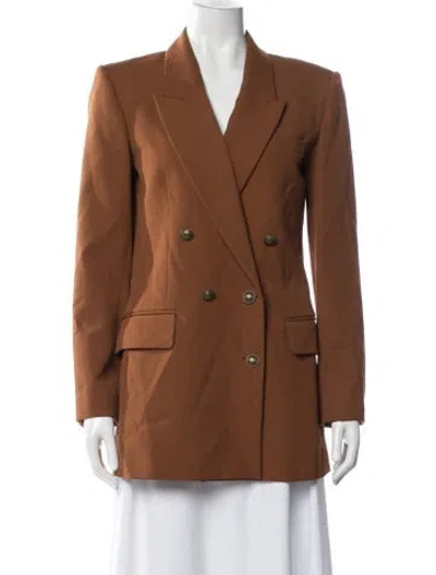 Pre-owned Frame Blazer In Brown