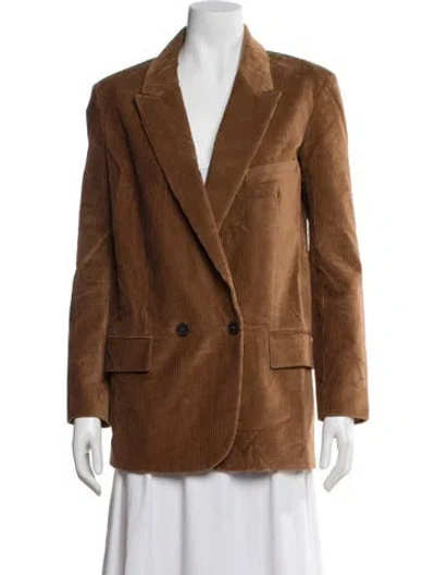 Pre-owned Frame Blazer In Brown