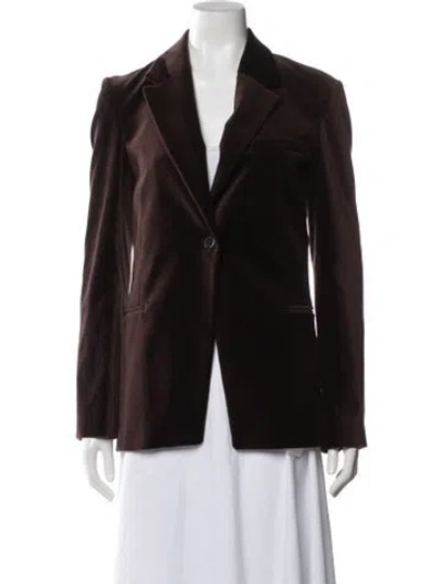 Pre-owned Frame Blazer In Brown