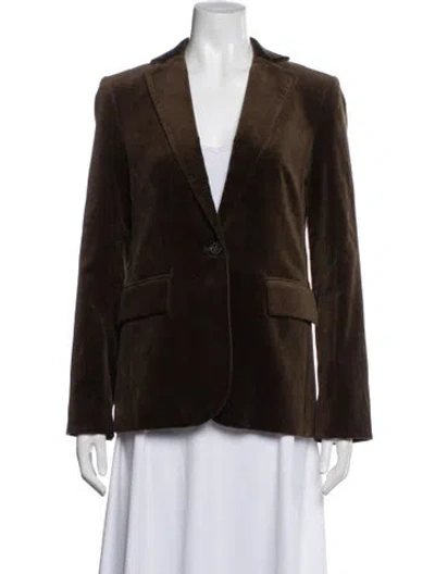 Pre-owned Frame Blazer In Brown