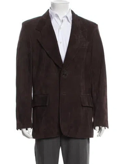 Pre-owned Frame Blazer In Brown