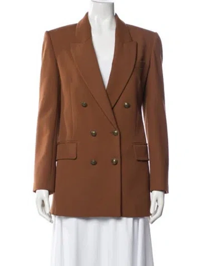 Pre-owned Frame Blazer In Brown