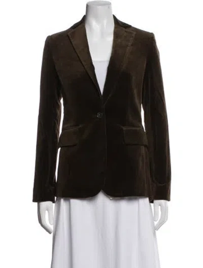 Pre-owned Frame Blazer In Brown