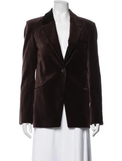 Pre-owned Frame Blazer In Brown