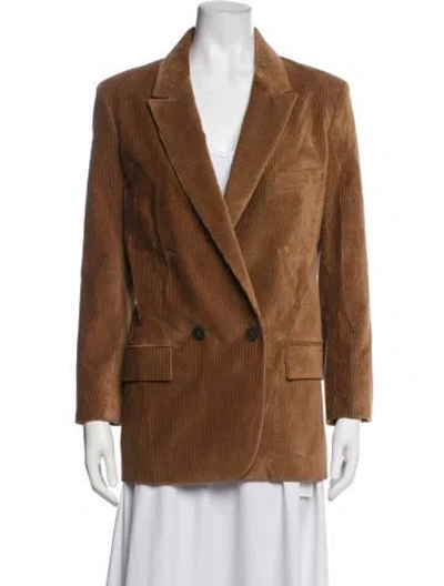 Pre-owned Frame Blazer In Brown