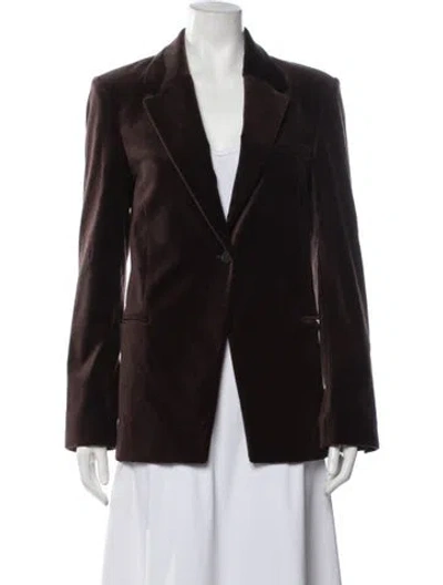 Pre-owned Frame Blazer In Brown