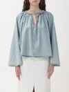 Frame Blazer  Woman Color Denim In Denim