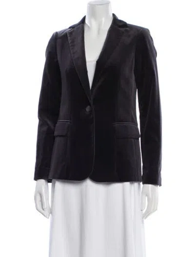 Pre-owned Frame Blazer In Gray