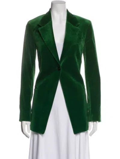 Pre-owned Frame Blazer In Green