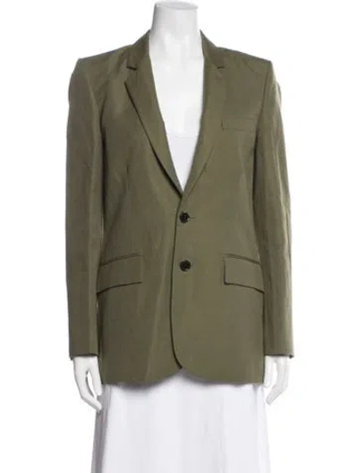 Pre-owned Frame Blazer In Green
