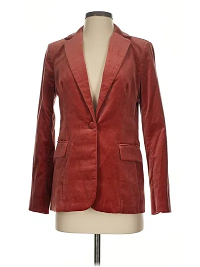 Pre-owned Frame Blazer Jacket In Burgundy