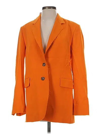 Pre-owned Frame Blazer Jacket In Orange
