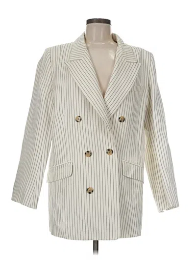 Pre-owned Frame Blazer Jacket In White