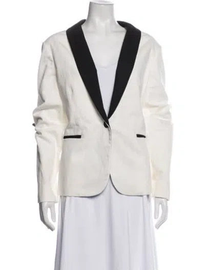 Pre-owned Frame Blazer In Neutrals