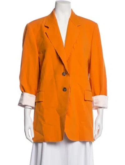 Pre-owned Frame Blazer In Orange
