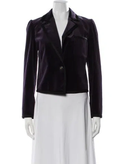 Pre-owned Frame Blazer In Purple