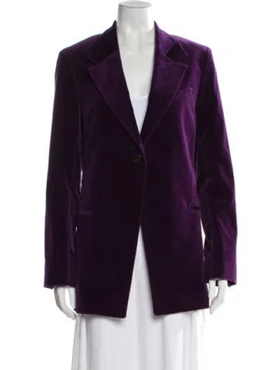 Pre-owned Frame Blazer In Purple