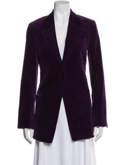 Pre-owned Frame Blazer In Purple