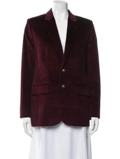Pre-owned Frame Blazer W/ Tags In Burgundy