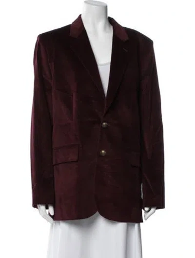 Pre-owned Frame Blazer W/ Tags In Burgundy