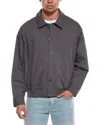 Frame Blouson Cotton Jacket In Gray