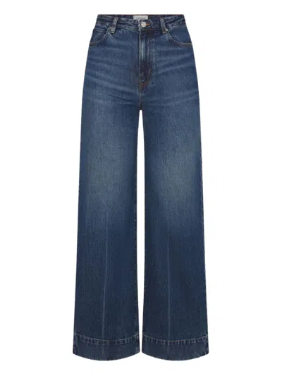 Frame Indigo Blue Cotton Jeans