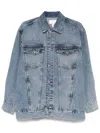 Frame Oversized Denim Jacket For In Blue