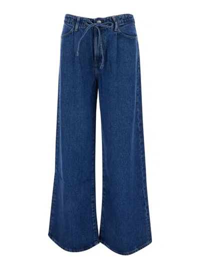 Frame Blue High Waist Jeans In Denim